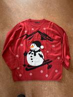 Foute Kersttrui XL - Skiënde Sneeuwpop, Ophalen of Verzenden, Gedragen, Maat 56/58 (XL), Rood