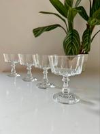 4 grote vintage kristallen cocktailglazen. Nieuwstaat, Verzamelen, Glas en Borrelglaasjes, Ophalen of Verzenden, Zo goed als nieuw
