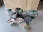 Vogelvoederhuisjes / silo's, theekop en accessoires 10 stuks, Ophalen, Zo goed als nieuw
