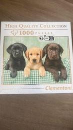 Puzzel honden labrador puppy 1000 stukjes nieuw in folie, Ophalen of Verzenden, 500 t/m 1500 stukjes, Zo goed als nieuw
