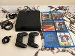PlayStation 4 met 2 controllers + 6 Games, Spelcomputers en Games, Spelcomputers | Sony PlayStation 4, Met 2 controllers, Ophalen of Verzenden