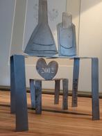 Klaas Gubbels stalen beeldjes, samen €600,., Ophalen