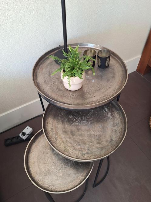 Te koop set van 3 tafeltjes, Huis en Inrichting, Woonaccessoires | Etagères, Zo goed als nieuw, Ophalen