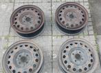 Originele stalen velgen en wieldoppen Peugeot 107, Ophalen, Gebruikt