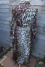 Doorknoopjurk zwart/bruin/beige CTN mt 38 Vaste prijs, Maat 38/40 (M), CTN, Zwart, Ophalen of Verzenden