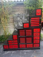 Chinees Japanse trapkast ladekast roomdivider Chinese, Huis en Inrichting, Verburgt Vintage, Gebruikt, 5 laden of meer, 150 tot 200 cm