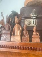 4 indonesische beeldjes gamelan muzikanten, Antiek en Kunst, Ophalen of Verzenden
