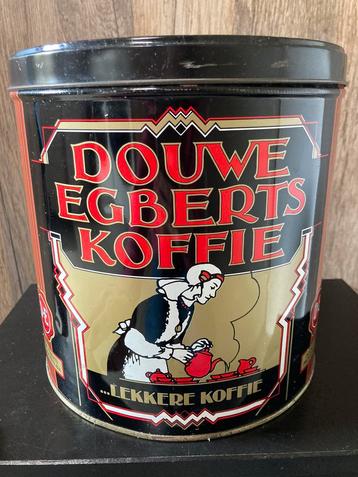 Groot rond Douwe Egberts blik vintage retro