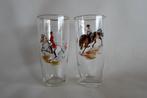 Vintage Glazen Paarden, Ophalen of Verzenden, Zo goed als nieuw, Bierglas