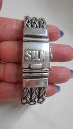 Zilveren zware Silk armband nr.1189, Verzenden, Zo goed als nieuw, Zilver, Zilver