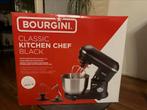Bourgini kitchen chef black 1300W Nog niet open, Witgoed en Apparatuur, Keukenmixers, Nieuw, Ophalen of Verzenden, 3 snelheden of meer
