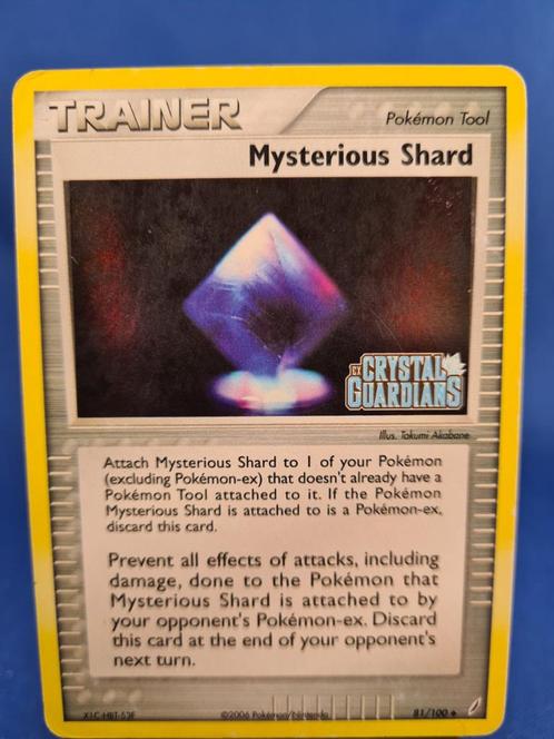 Mysterious Shard 81/100 - Crystal Guardians (Reverse Holo), Hobby en Vrije tijd, Verzamelkaartspellen | Pokémon, Gebruikt, Losse kaart