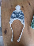 Noorse muts / beanie met oorflappen, Ophalen of Verzenden, Zo goed als nieuw, Maat 38/40 (M), Muts