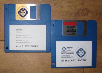 2x PTT PC Prive Project diskettes - Floppy . beschikbaar voor biedingen