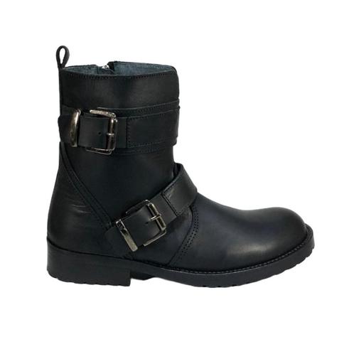 GATTINO maat 40 lerenlaars zwart riempjes - SUPER SALE, Kinderen en Baby's, Kinderkleding | Schoenen en Sokken, Nieuw, Laarzen