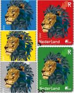 NL crypto stamp lion complete set van de gekleurde leeuwen, Postzegels en Munten, Postzegels | Nederland, Ophalen of Verzenden