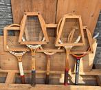 5 hele oude Houten TENNISRACKETS  40/50er jaren, Ophalen of Verzenden, Gebruikt, Racket, Overige merken
