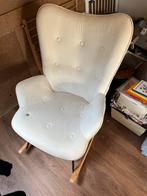Schommelstoel tim wood babykamer wit / creme beige, Huis en Inrichting, Stoelen, Ophalen, Zo goed als nieuw, Wit, Eén