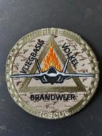Vliegbasis Volkel Brandweer Rescue Badge, Verzamelen, Verzenden, Luchtmacht, Nederland, Embleem of Badge