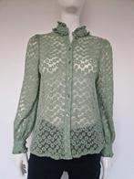 Frnch blouse. Maat M. Mintgroen/borduursels., Maat 38/40 (M), Frnch Paris, Nijmegen, Verhip-vintage.nl