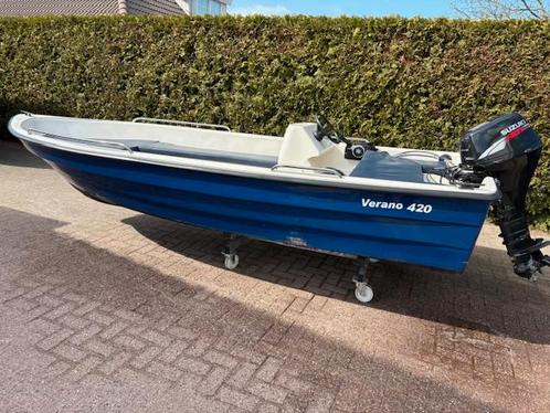 Verkocht! Verano 420 (bj 2006), Watersport en Boten, Vis- en Consoleboten, Gebruikt, 3 tot 6 meter, Overige brandstoffen, Polyester