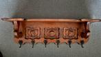 Decoratieve klassieke eiken wandkapstok met 6 haken, Huis en Inrichting, Gebruikt, Minder dan 100 cm, Hout, Ophalen