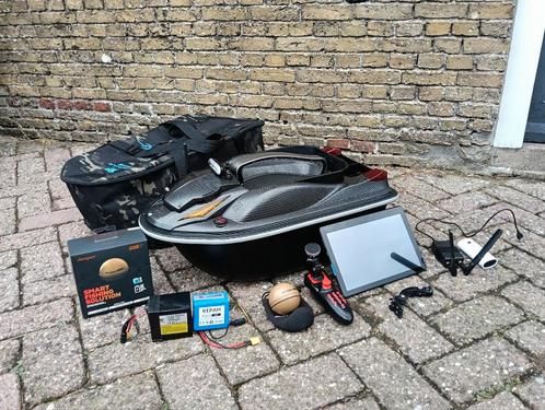 Voerboot met GPS, Deeper Chirp+2, Tablet, Range extender etc, Watersport en Boten, Hengelsport | Karpervissen, Zo goed als nieuw