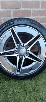 Mercedes AMG 18 inch met Michelin-banden, Auto-onderdelen, 18 inch, Velg(en), Ophalen of Verzenden, Personenwagen