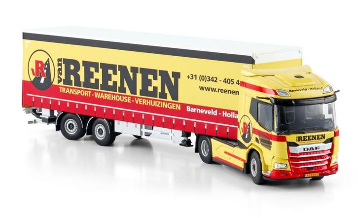 WSI DAF XD + huiftrailer van REENEN, Hobby en Vrije tijd, Modelauto's | 1:50, Nieuw, Bus of Vrachtwagen, Wsi, Ophalen of Verzenden
