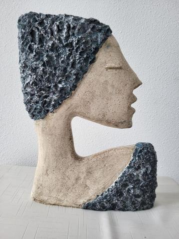 VROUWEN-HOOFD, beeld, keramiek beschikbaar voor biedingen