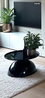 Zwarte Ronde Salontafel - Metaal - 60cm, Ophalen, Minder dan 45 cm, Minder dan 55 cm, Gebruikt