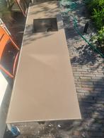 Aanrechtblad composiet taupe, Ophalen, Gebruikt, Grijs, 200 cm of meer