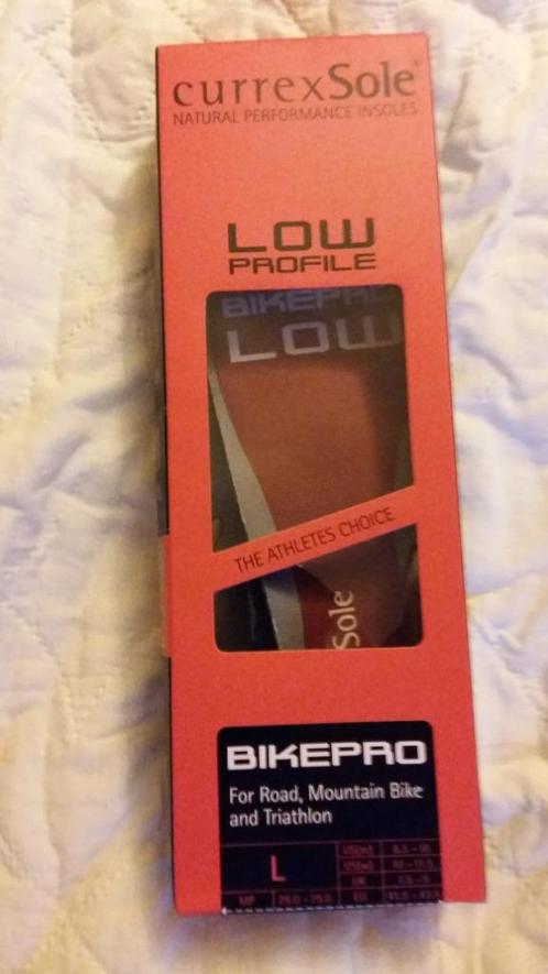 CurrexSole Bikepro Inlegzooltjes Low Profile L (Nieuw), Sport en Fitness, Wielrennen, Nieuw, Schoenen, Ophalen of Verzenden