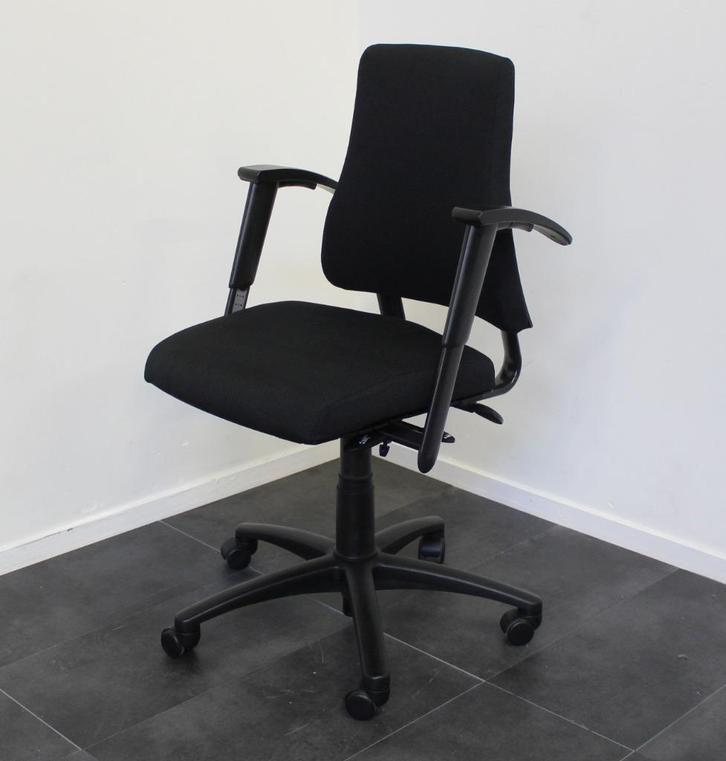 BMA Axia Bureaustoel, Hoge Rug, Lange Pads, Nieuwe Stof, Huis en Inrichting, Bureaustoelen, Gebruikt, Bureaustoel, Zwart, Ergonomisch