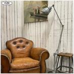 Grote Midgard vloerlamp Lamp Curt Fischer werkplaatslamp, Ophalen, Gebruikt, 100 tot 150 cm, Industrieel Bauhaus