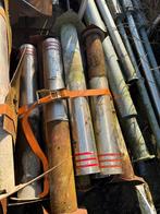 RVS palen, paal, betonpaal, anti parkeerpaal, afzetpaal., Tuin en Terras, Ophalen, Gebruikt, Minder dan 180 cm, Palen