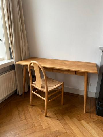 Houten design bureau met stoel - Topkwaliteit! beschikbaar voor biedingen