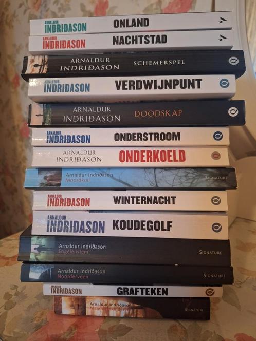 14 Arnaldur Indridason Ijslandse thrillers, Boeken, Thrillers, Gelezen, Nederland, Ophalen of Verzenden