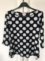 Leuk studio anneloes shirt S blauw polkadots, Kleding | Dames, Tops, Blauw, Zo goed als nieuw, Korte mouw, Verzenden