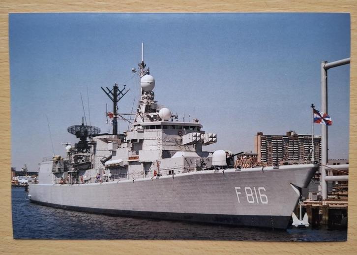 Foto marine: Hr Ms Abraham Crijnssen (F-816), Verzamelen, Militaria | Algemeen, Marine, Foto of Poster, Nederland, Ophalen of Verzenden