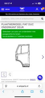 Onderdorpel van wezel peugeot j5 fiat ducato, Ophalen of Verzenden, Zo goed als nieuw