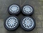 Vw polo velgen met Winterbanden 15 Inch 5x100, Ophalen, Gebruikt, Volkswagen, Motorkap