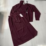 NIEUW bordeauxrood UNIQLO set koltrui + rok mt L / XL, Verzenden, Nieuw, Maat 46/48 (XL) of groter