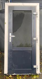 Kunststof kozijn met achterdeur creme met antraciet glad, Doe-het-zelf en Verbouw, Kozijnen en Schuifpuien, 75 tot 150 cm, Kunststof