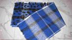 blauwe reversibel SJAAL ruit en stippen, Kleding | Dames, Mutsen, Sjaals en Handschoenen, Ophalen of Verzenden, Zo goed als nieuw