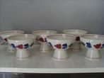 6 Boerenbont ijscoupes -----3867, Huis en Inrichting, Keuken | Servies, Overige typen, Ophalen of Verzenden, Zo goed als nieuw