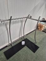 RVS kapstok, Huis en Inrichting, Woonaccessoires | Kapstokken, Ophalen, Gebruikt, Metaal, Wandkapstok