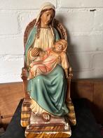 Maria met kinneke Jezus . Gipsen beeld, Antiek en Kunst, Antiek | Religie, Ophalen of Verzenden