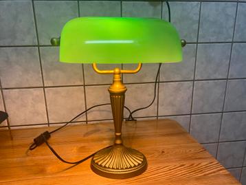 Bankierslamp notaris lamp 40 hoog heel zwaar ovale voet beschikbaar voor biedingen