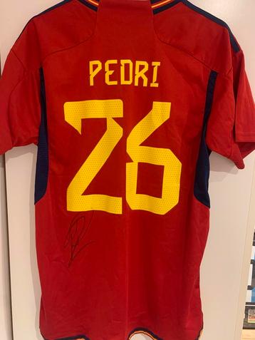 Gesigneerd Pedri shirt beschikbaar voor biedingen